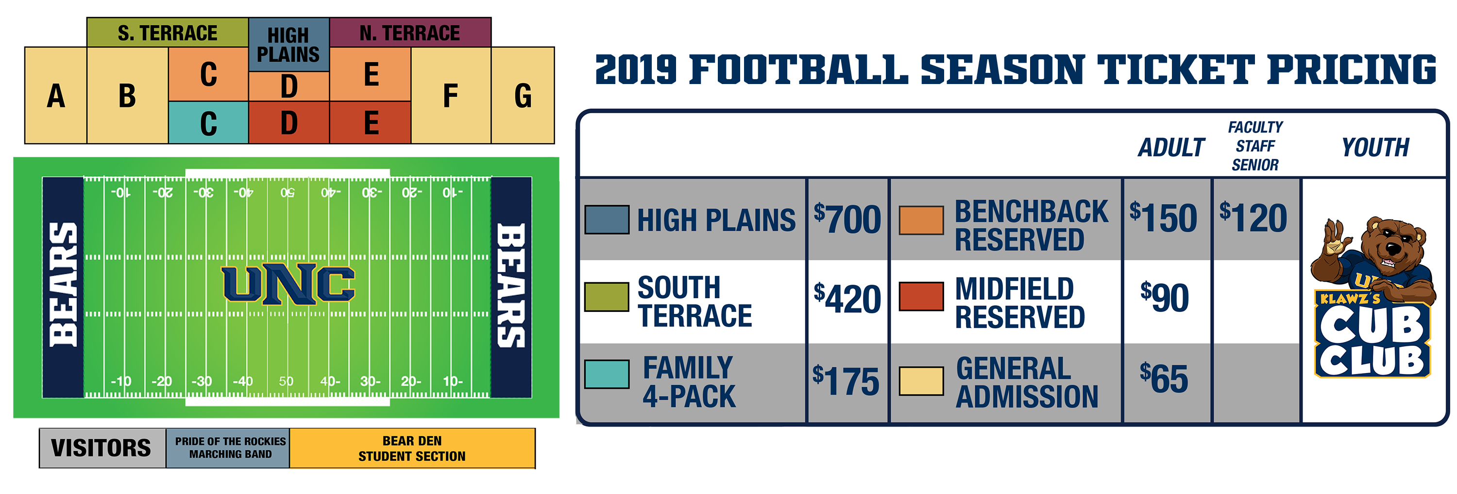 Unc Football Seating Chart